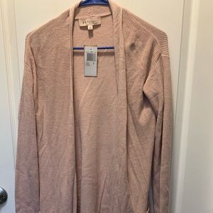 Philosophy Light Blush Open Long Length Cardigan